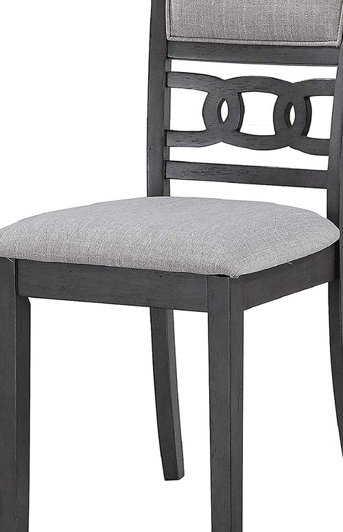 Gray Round Dining Table And Chairs 5 Piece Dining Room Set
